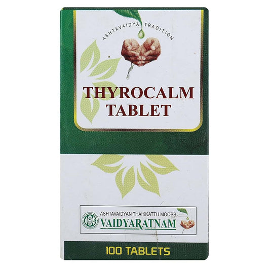 VAIDYARATNAM Thyrocalm Tablet - White
