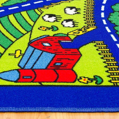 Champion City Roads Map Play Rug For Kids Rooms And Playrooms