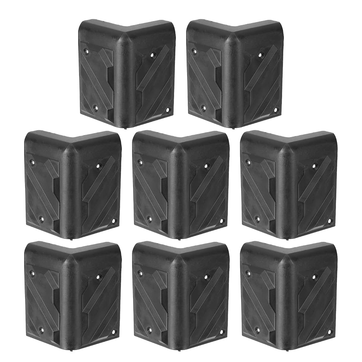 uxcell Plastic Speaker Corner Protectors Black