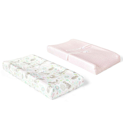 Lush Decor Pixie Fox Geo Changing Pad Cover, 2 Pack, Soft Microfiber (photo 2)