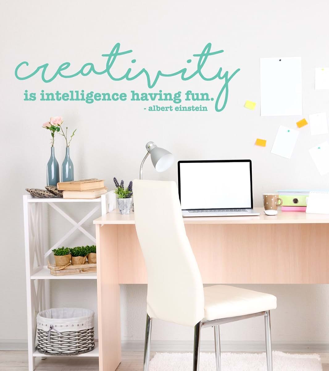 CustomVinylDecor Vinyl Wall Decal Creativity Quote