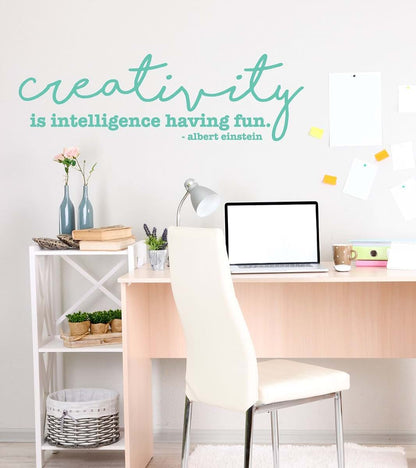 CustomVinylDecor Vinyl Wall Decal Creativity Quote
