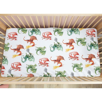 SqtmuHLuo Cute Dragon Fairytale Fitted Crib Sheet (photo 2)