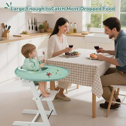 Universal Food Catcher Bib Set for Baby High Chairs