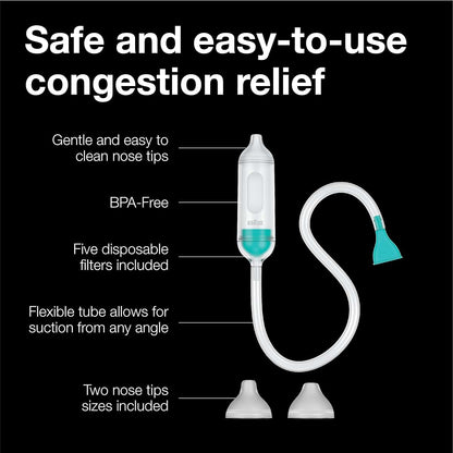 Manual Nasal Aspirator for Newborns and Babies | Suction Mucus From Blocked Nose