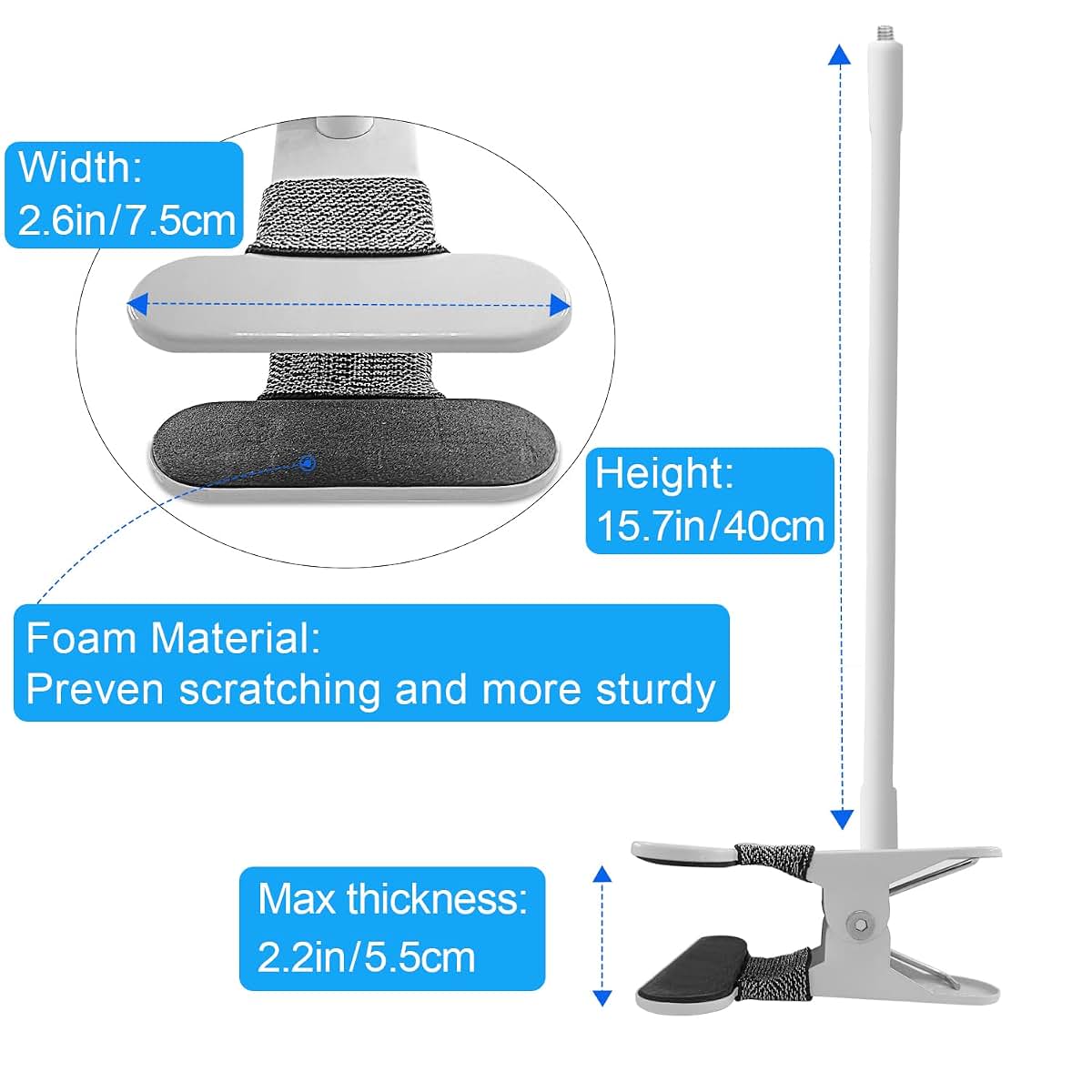 Flexible Gooseneck Baby Monitor Mount for Cribs and Furniture