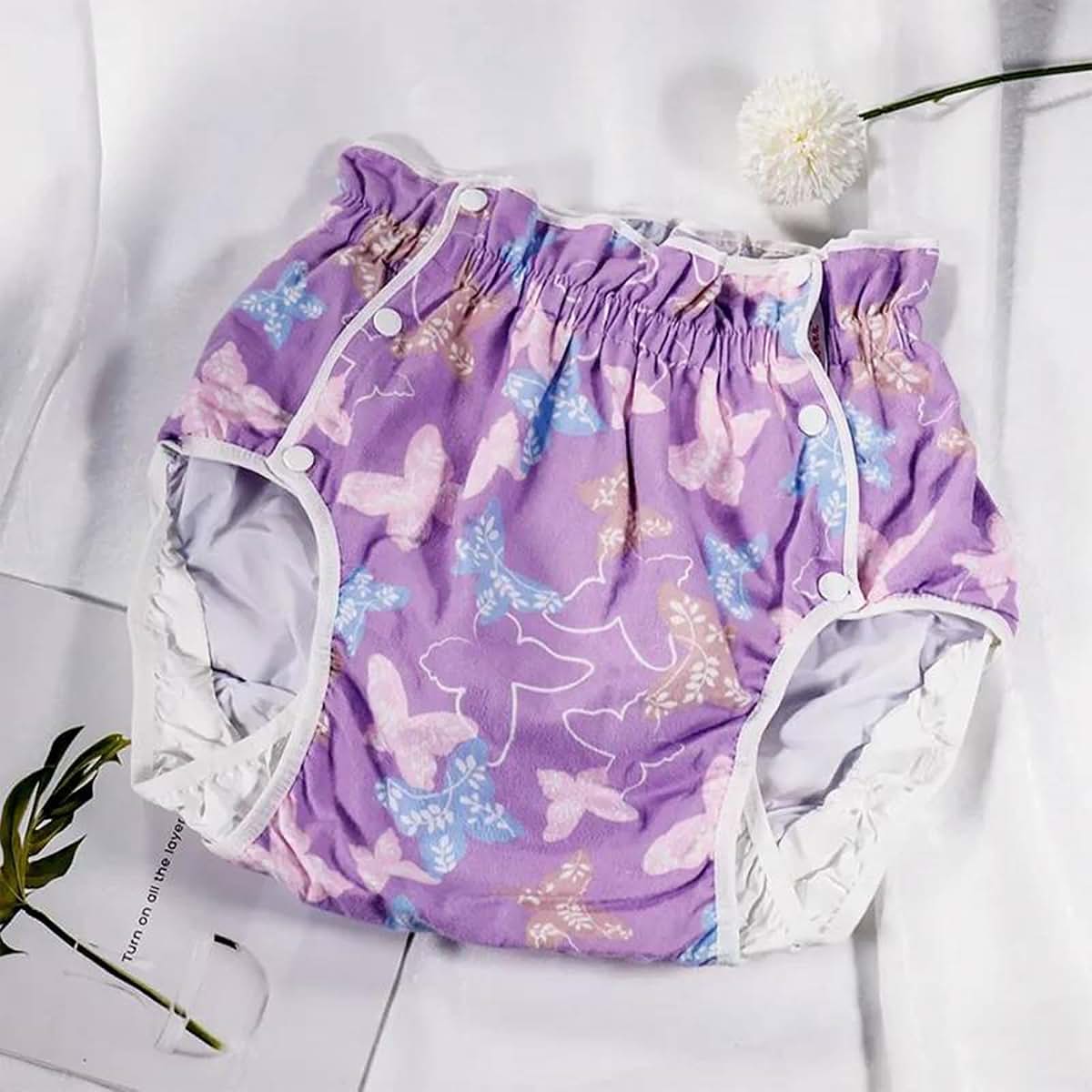TAPIVA Adult Diapers, Japanese Tethered Suede Bear Diapers/Adult Diapers/Incontinence Pants/Changing Pad Diapers