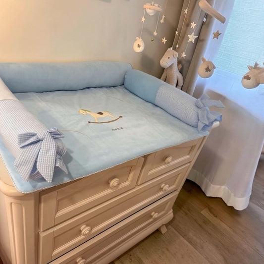 Mon B'eB'e Boutique Luxury Changing Mat (Blue)