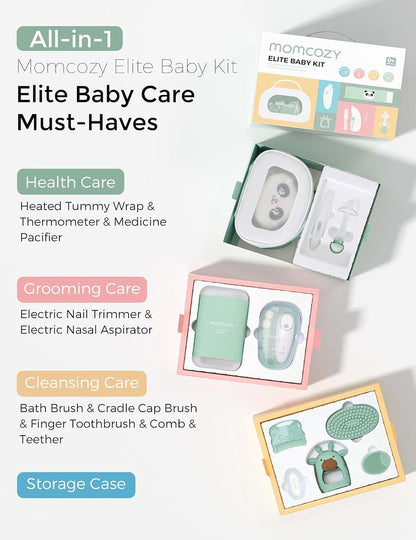 Momcozy Elite Baby Kit - Newborn Grooming, Health & Cleansing Set