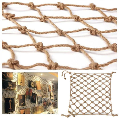 LGLFDJ Safety Anti-Fall Hemp Rope Net