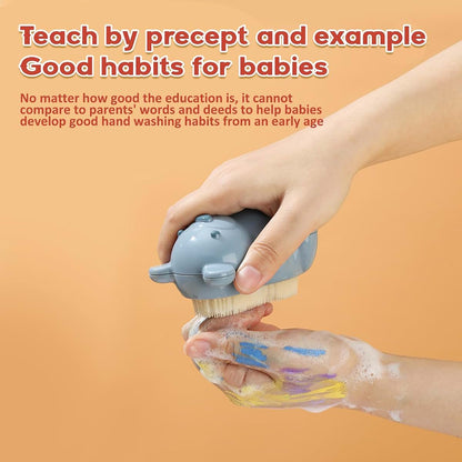 Hotainoys Nail Cleaning Brush, Cute Cartoon Bear Shaped Nail Scrubber Brush with Soft Bristle for Baby and Children (photo 3)