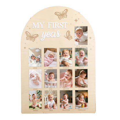 YoehMongYo My First Year Photo Board With Butterfly Pattern