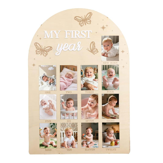 YoehMongYo My First Year Photo Board With Butterfly Pattern
