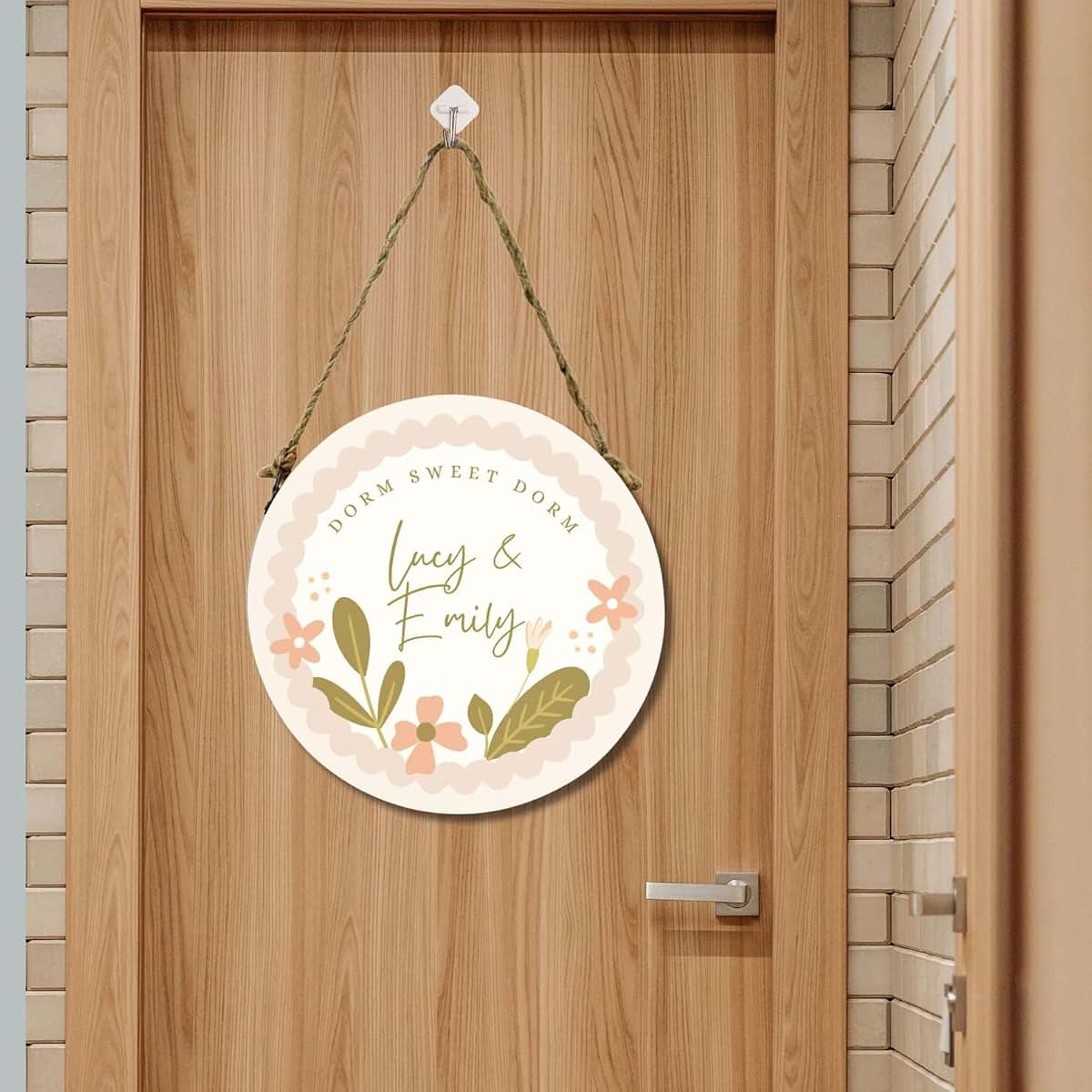BBLI Personalized Dorm Door Signs, Apartment Decor, College Merch Door Hanger