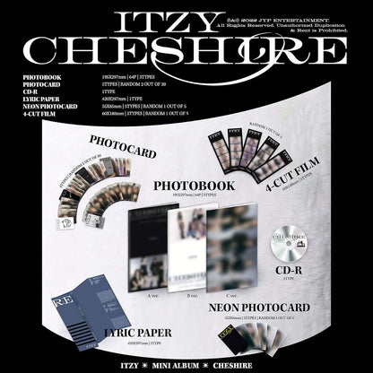 Itzy [Cheshire] Photobook, Photocards, and CD-R Album Collection