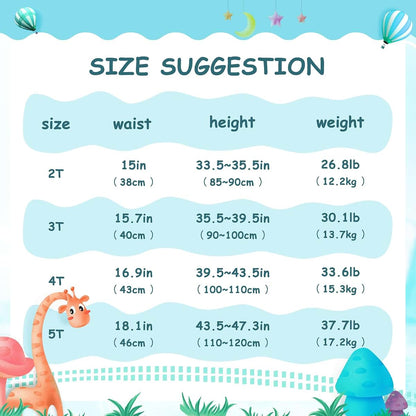 BabyOneStop Toddler Potty Training Underwear Santa Claus Face Cotton 2T-5T