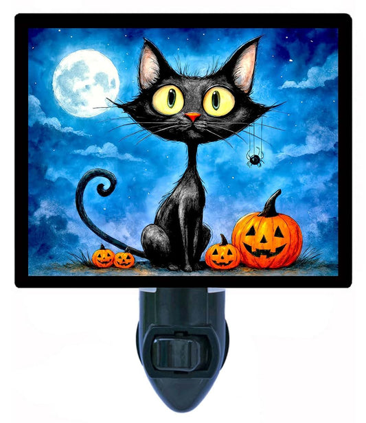 Night Light Designs Halloween Whiskers LED Night Light With Rotating Plug