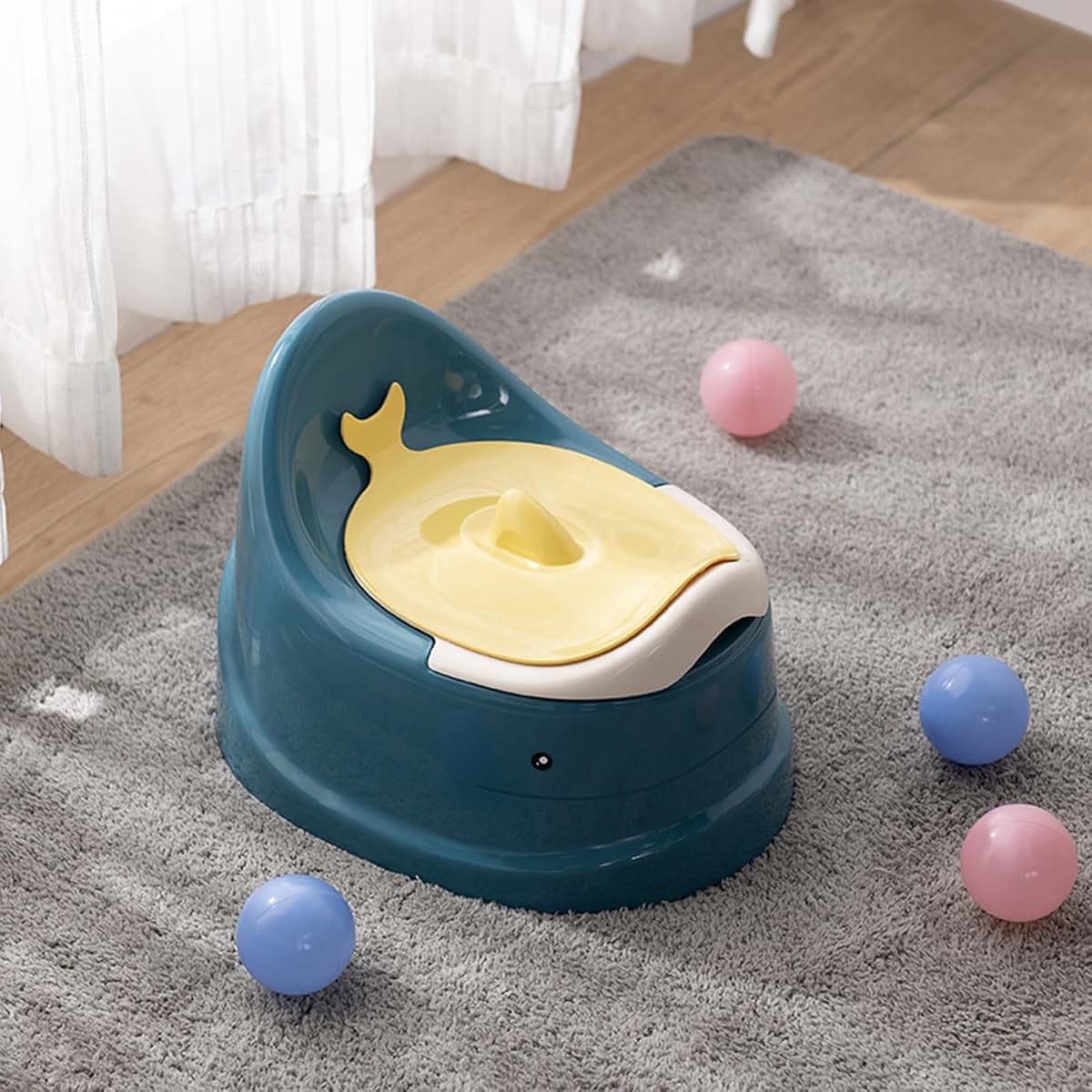 Psdndeww Toddler Toilet With Separating Potty Training Seat And Splash Guard (photo 3)
