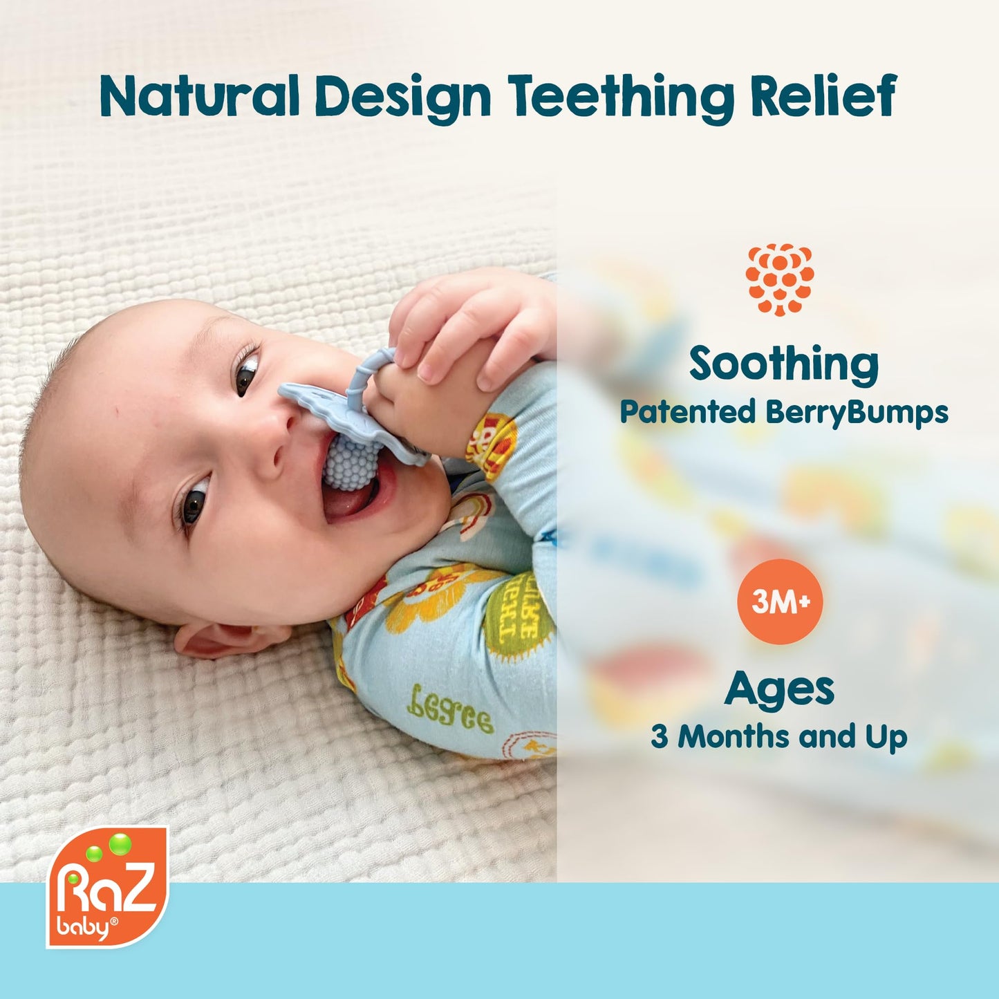 RaZbaby RaZberry Silicone Teether Pacifier