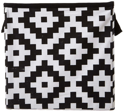 Bacati Small Storage Tote Aztec Love Black Neutral