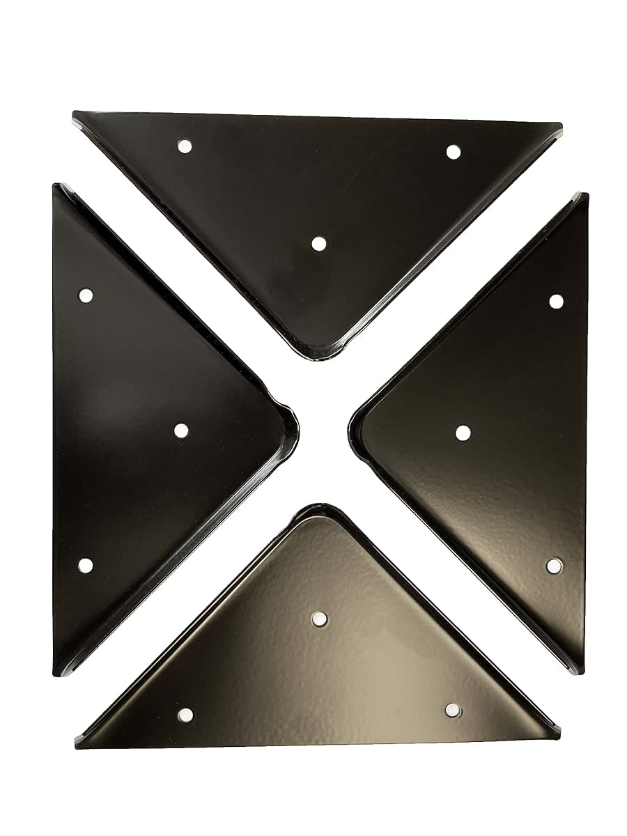 RBH Design Concepts Corner Protector, Rounded Corner Protector, Metal, Black, 4 Pack (photo 2)
