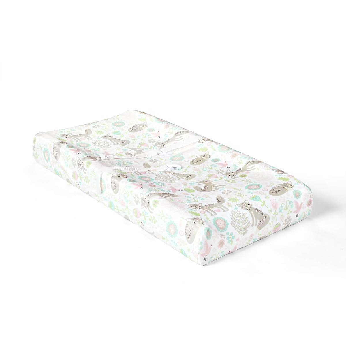 Lush Decor Pixie Fox Geo Changing Pad Cover, 2 Pack, Soft Microfiber (photo 4)