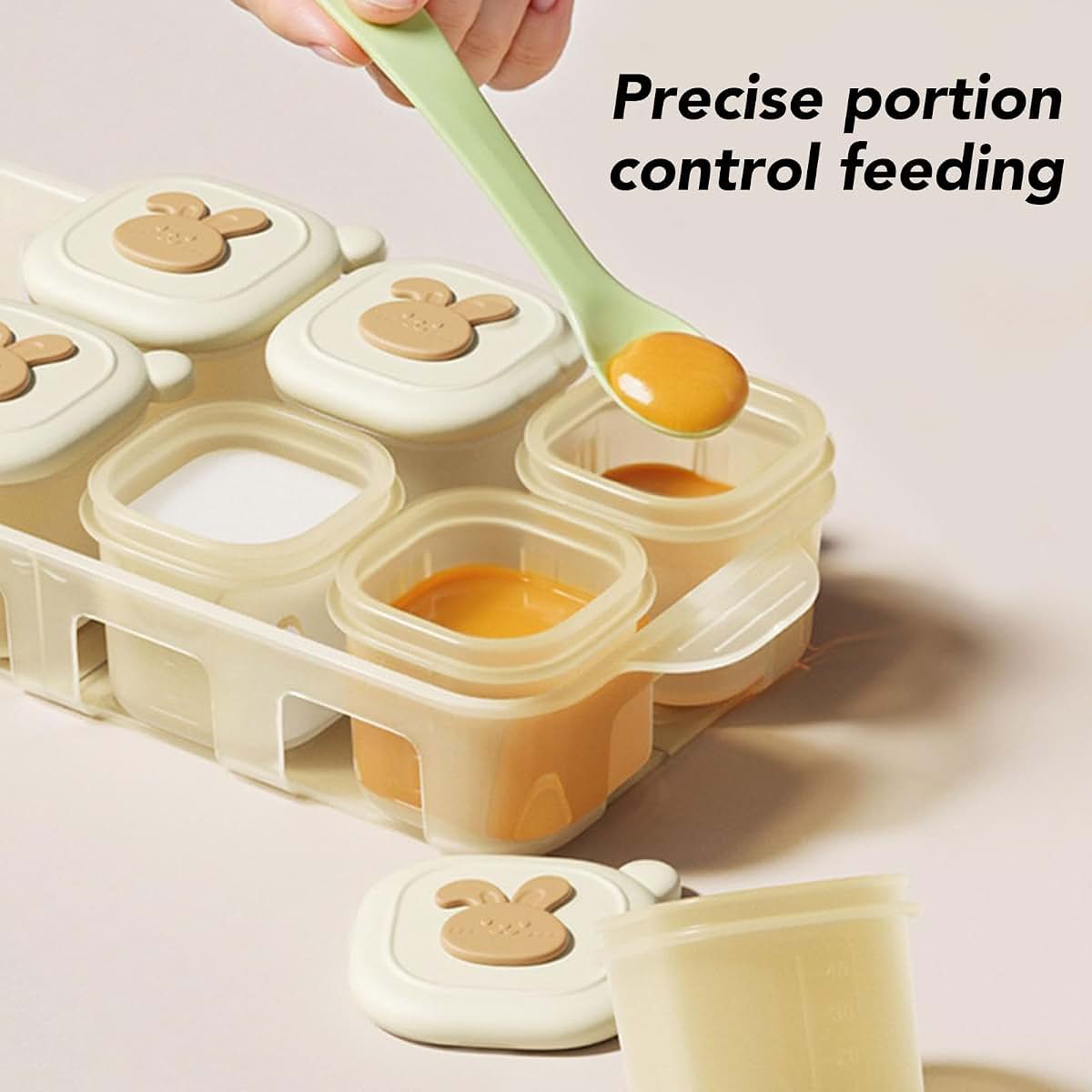Fockety Silicone Food Freezer Tray With 8 Storage Containers (photo 3)