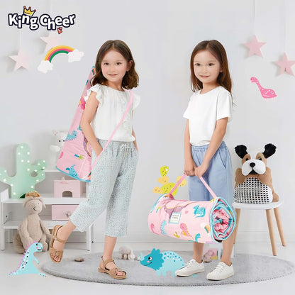 Three-in-One Toddler Nap Mat Set with Removable Pillow and Blanket