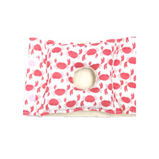 Lil' Bayou Boutique Crab G-tube Pillow Belt for Infant Tummy Time
