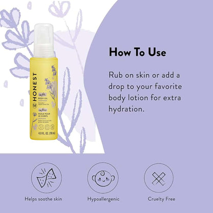 The Honest Company Lavender Infused Body Oil, 4.0 fl oz (photo 3)