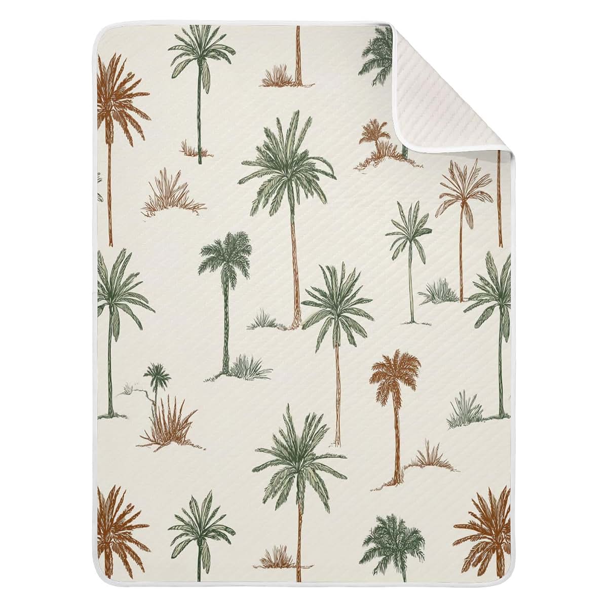 Kigai Palm Tree Baby Blanket 30x40 Inch Receiving Swaddling Wrap