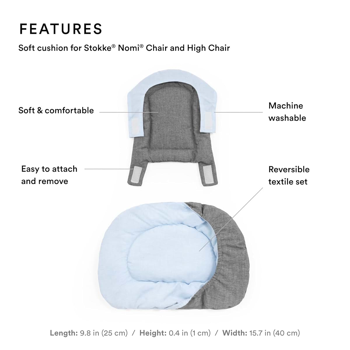 Stokke Nomi Cushion for Chair & High Chair