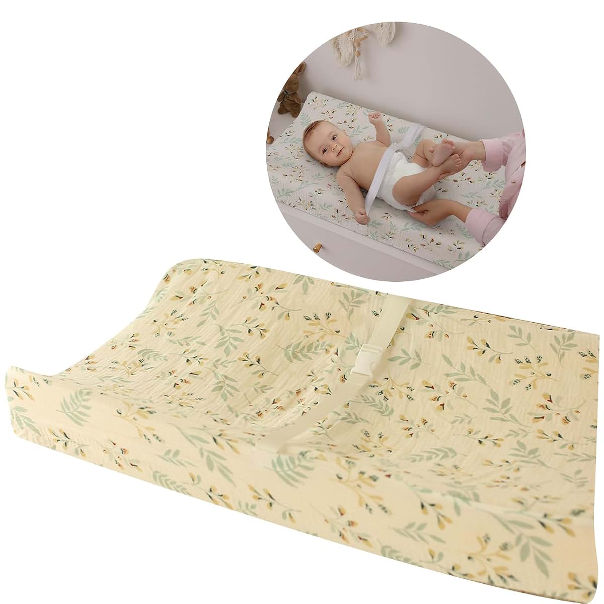 Changing Table Pad Cover for Nursery and Travel Use