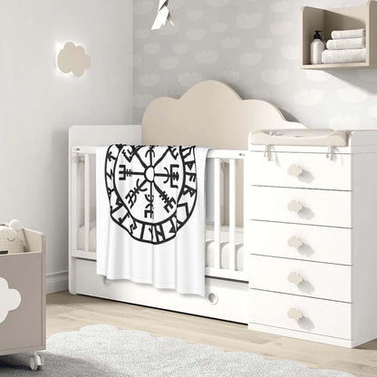 FULVO Baby Blanket Viking Symbol Nordic Baby Swaddle Blankets 30"X 40" Blanket Shower Gifts Toddler Bedding