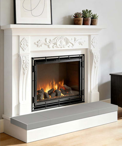 Fireplace Baby Proofing 80 Inch Corner Guard Hearth Cushion Grey NBR Memory Foam