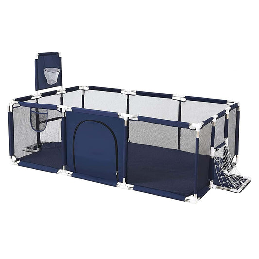 Jolan Portable Baby Playard And Activity Center Fence With Basketball Hoop