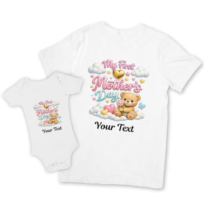 Personalized Gifts Services LLC Personalized My First Mother's Day Matching Shirts, Custom Mom and Baby Outfits, 2026