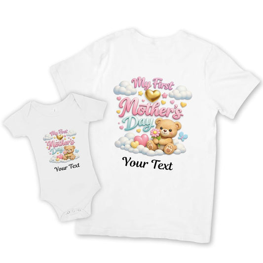 Personalized Gifts Services LLC Personalized My First Mother's Day Matching Shirts, Custom Mom and Baby Outfits, 2026
