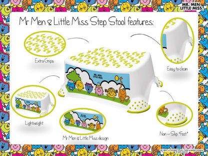 Miss Mr Men & Little Miss Step Stool With Slip Resistant Feet (photo 2)