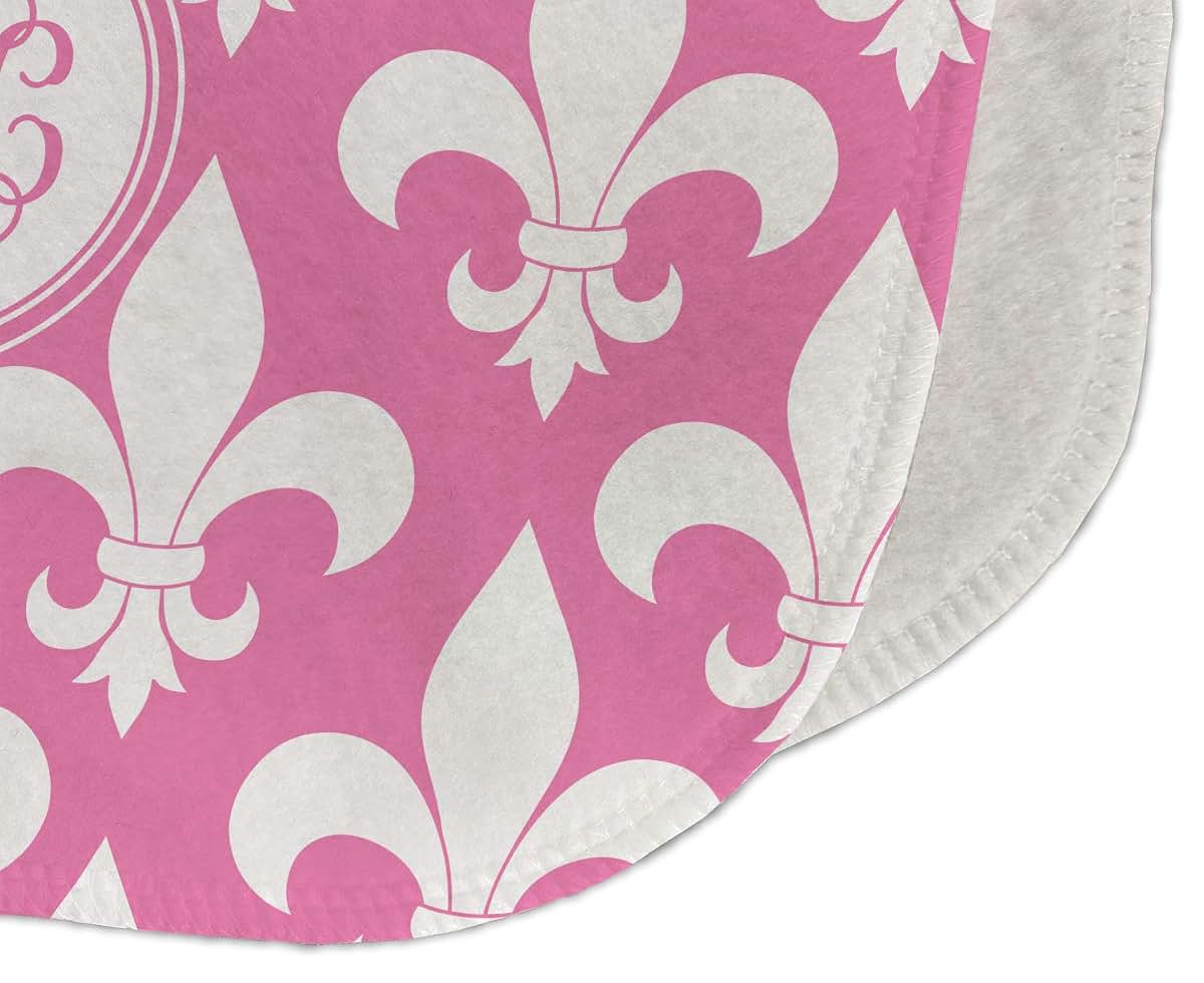 Baby Milano Personalized Fleur De Lis Burp Cloth - Fleece w/Monogram (photo 3)