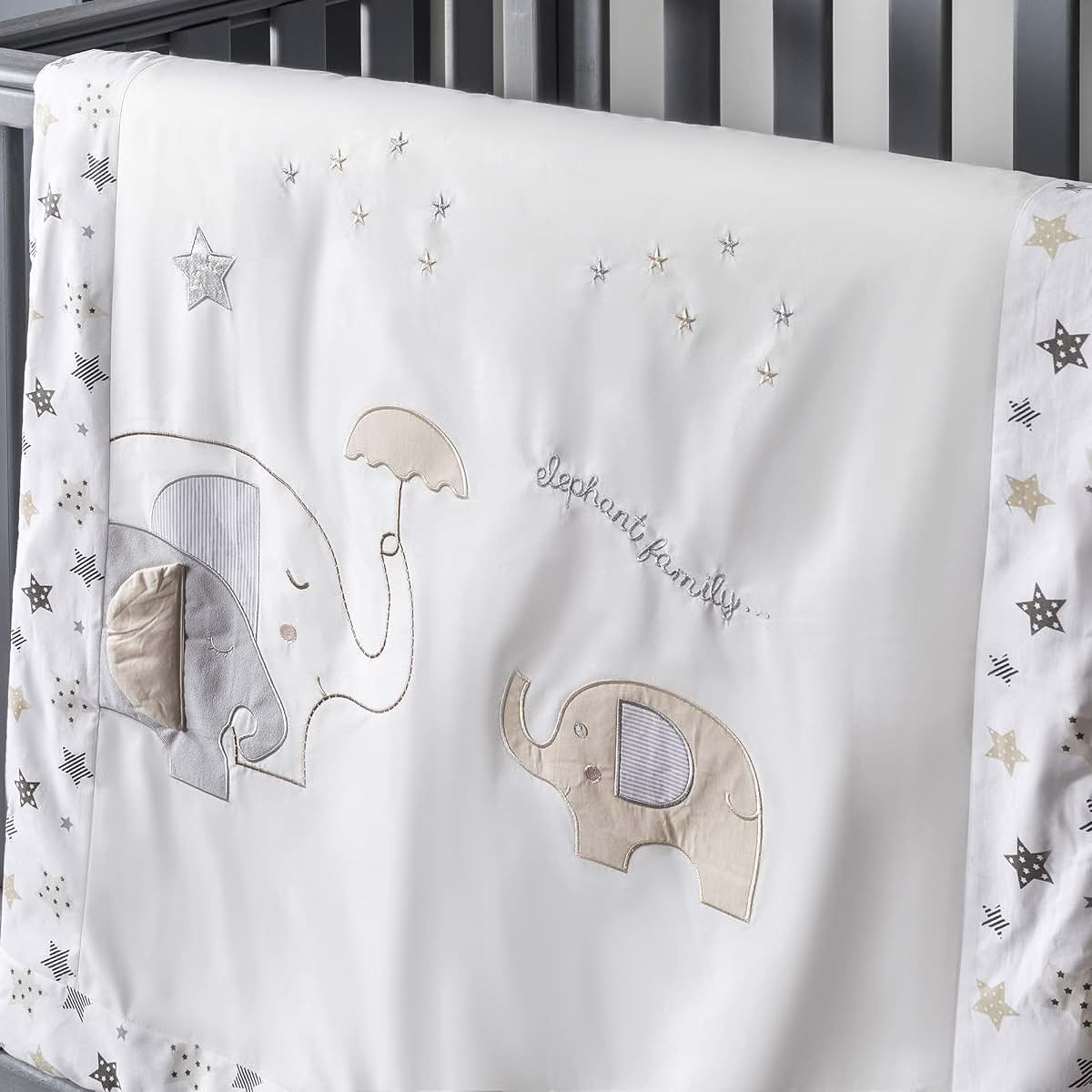 QoupQuru Baby Turkish Cotton Crib Bedding Set for Nursery Decor