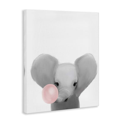 Stupell Industries Baby Elephant Safari Animal Canvas Wall Art, 16 x 20