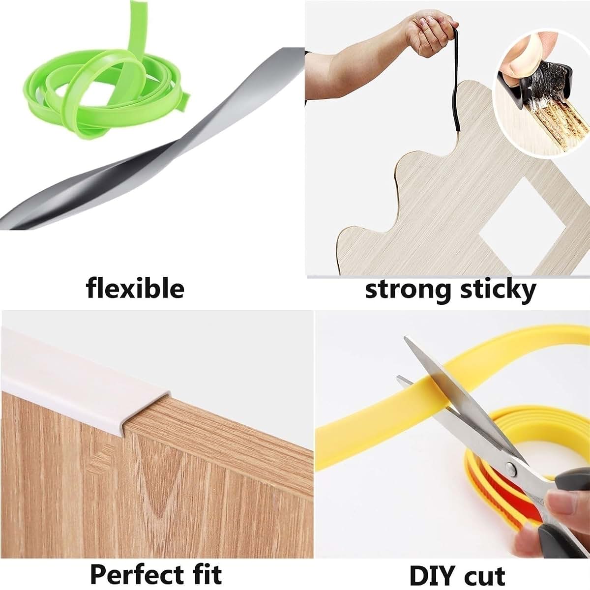 BabyOneStop TPE Edge Protector Strip 16.4ft Self Adhesive U-Shape