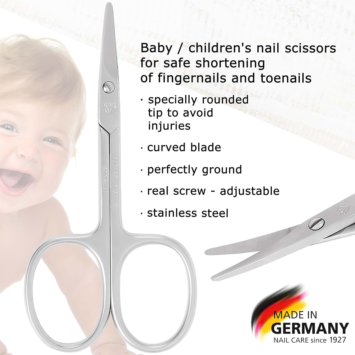 Drei Schwerter Baby Nail Scissors With Corbi Raven Case (photo 2)