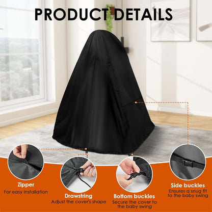 Kasla Baby Swing Cover, 30"×35"×36" Waterproof 420D Oxford, Fits Ingenuity SimpleComfort
