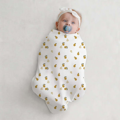 Yunyinbaby 2 Pack Baby Swaddle Blanket 33x33 Soft Cotton Elastic Edge Receiving Wrap (photo 2)