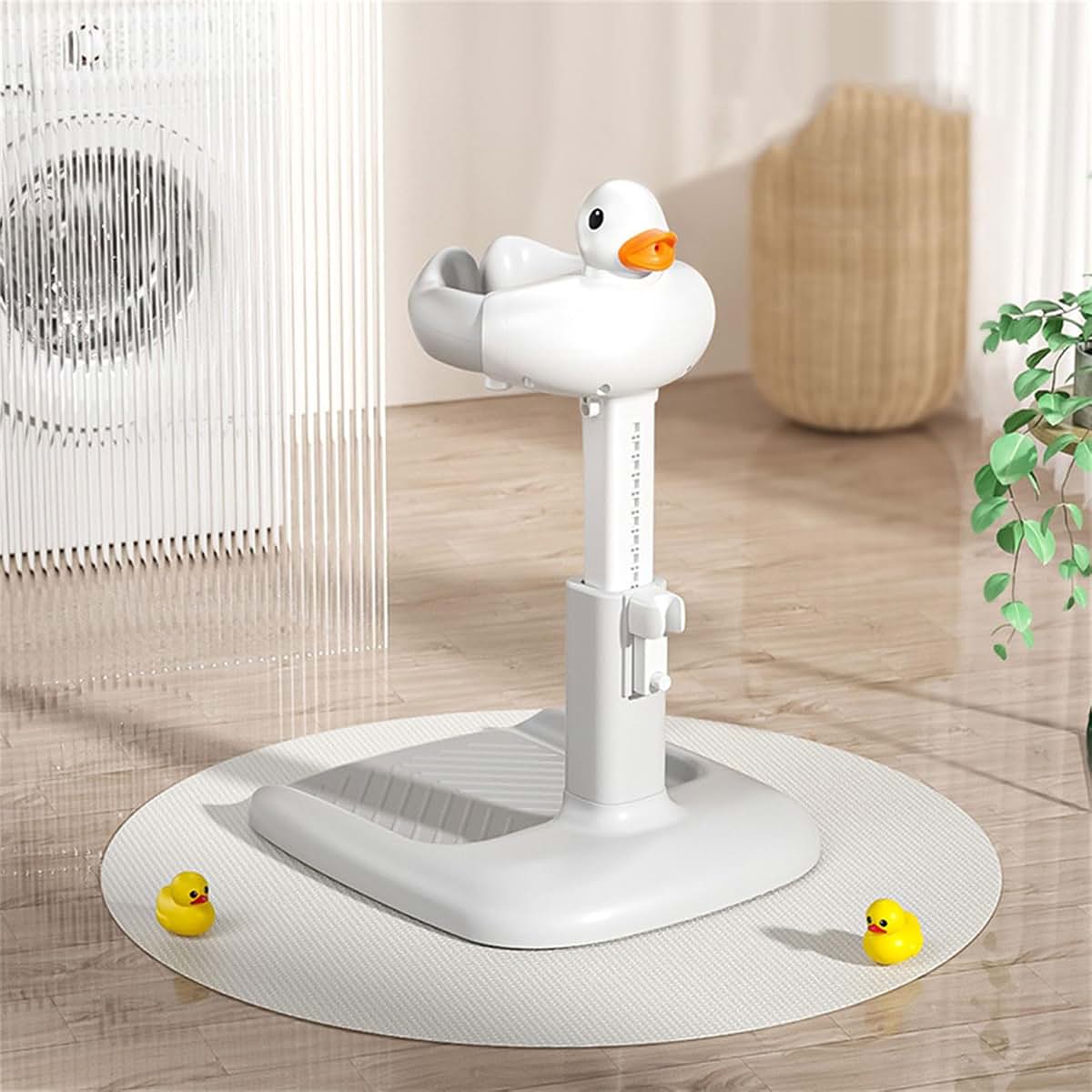KMGDM Baby Bath Stand with Nonslip Base, Can Hug Cartoon Infant Shower Portable Showering Helper for Toddler (photo 4)