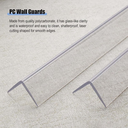 ERRULAN Transparent Wall Edge Protector, Clear Corner Guard, 3x150cm