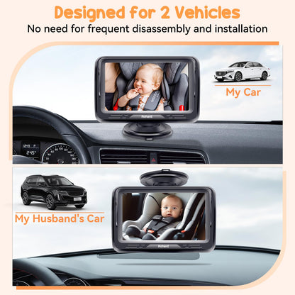 Rohent Dual Baby Car Camera System 2 Pack