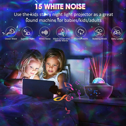 Galaxy Star Projector With Remote, Timer, Bluetooth Speaker And White Noise